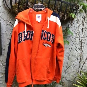 NFL Bronco hooded full zipper sweatshirt